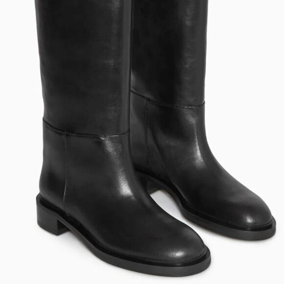 COS Black Leather Riding Boots | 7 - Picture 4 of 8